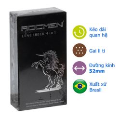 Bao cao su Rocmen Cá Ngựa Đen - Kéo dài thời gian quan hệ có gai