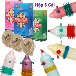 Bao cao su Runbo Big gân gai siêu kích thích - Hộp 6c