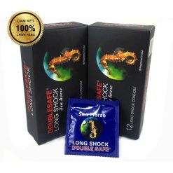 Bao cao su kéo dài thời gian Doublesafe Long Shock Sea Horse