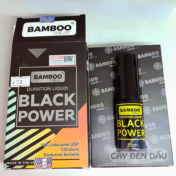 Bamboo Delay Black Power 15ml Chinh Hang