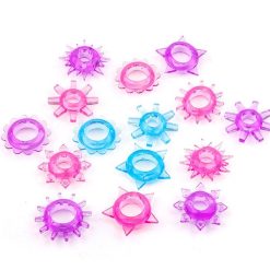 Combo 5 vòng bi, vòng gai silicone đeo dương vật cho nam