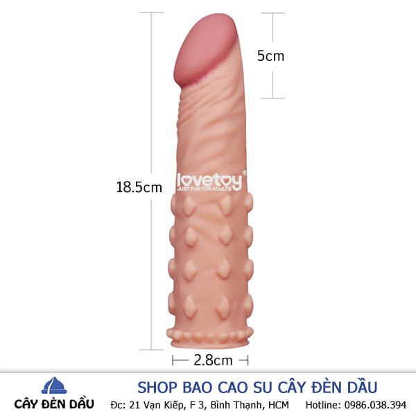 Bao Cao Su Don Den 5 Cm Lovetoy Bi Gai 1