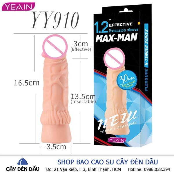 Bao Cao Su Don Den Maxman Style Yy910