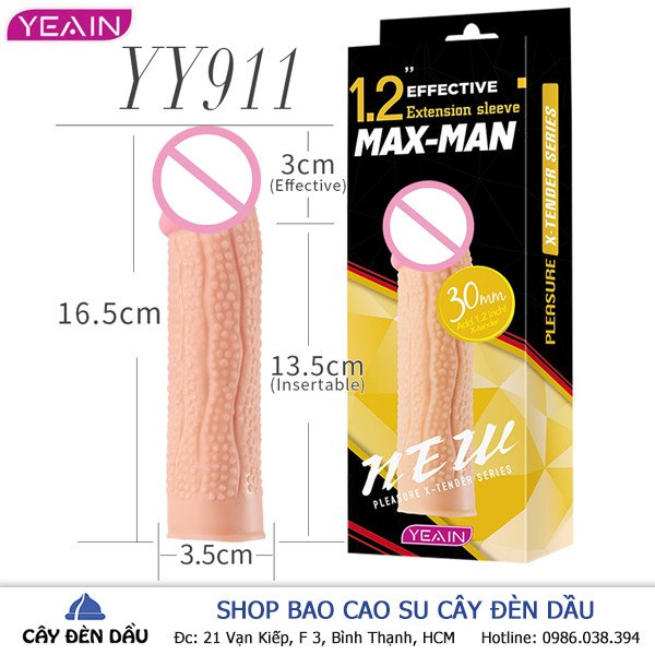 Bao Cao Su Don Den Maxman Style Yy911