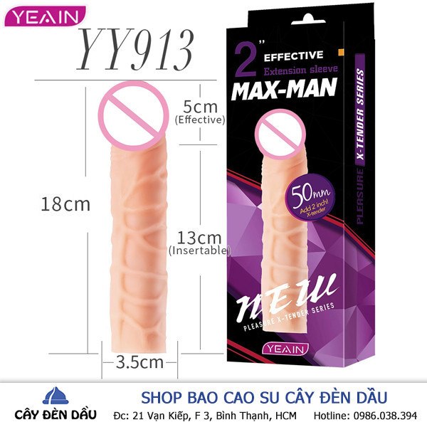 Bao Cao Su Don Den Maxman Style Yy913