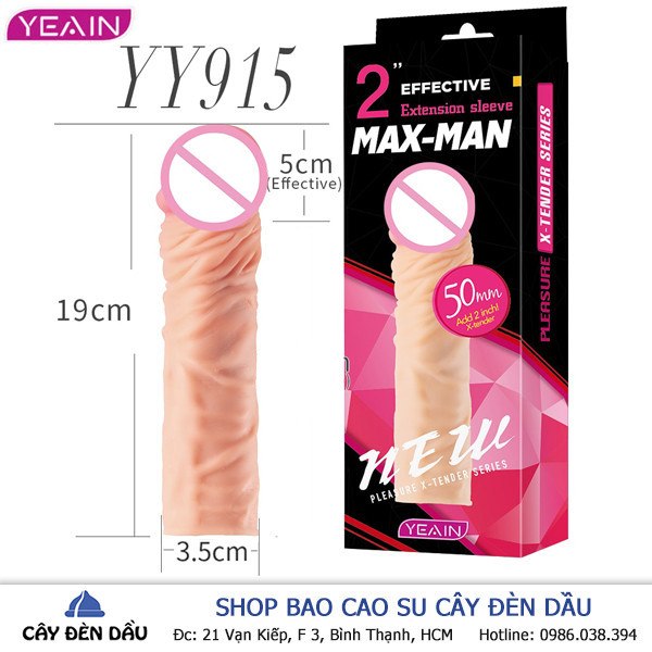 Bao Cao Su Don Den Maxman Style Yy915