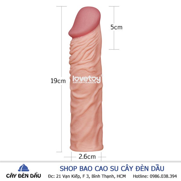 Bao Cao Su Don Den Tang 5cm Lovetoy Sieu Mem Nhu That 3