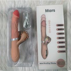 Dương vật giả Evo Mars rung thụt liếm có phát nhiệt làm ấm