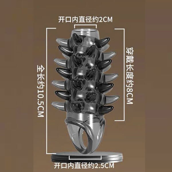 Bao cao su đôn dên khúc giữa gai Meleon có quai đeo - Ảnh 3