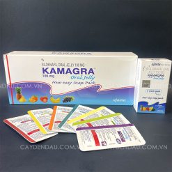 Kamagra Oral Jelly 100mg Vol-1 dạng thạch vị trái cây (Hộp 7 gói)