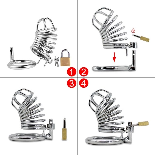 Khóa dương vật kiểu tim inox không gỉ - Ảnh 6